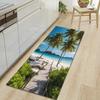 1Pcs Beautiful Scenery Pattern Floor Mat Modern Kitchen Polyester Rug Non-Slip Colorful Indoor Carpet, For Home Bathroom Bedroom Living Room Decor