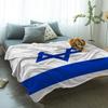 Weiche Warme Korallenfleece Decke Israelische Flagge Winterlaken Tagesdecke Sofa Überwurf Leichte Dünne Flanelldecken