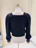 BLUE LABEL Heart Button Point Puff Cardigan