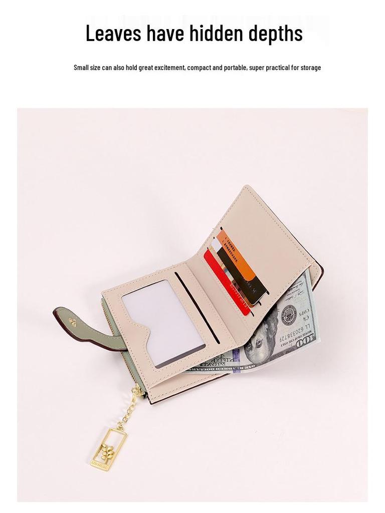 Damen PU-Leder Reißverschluss Geldbörse - Große Kapazität Kartenhalter für Pendler und Studenten