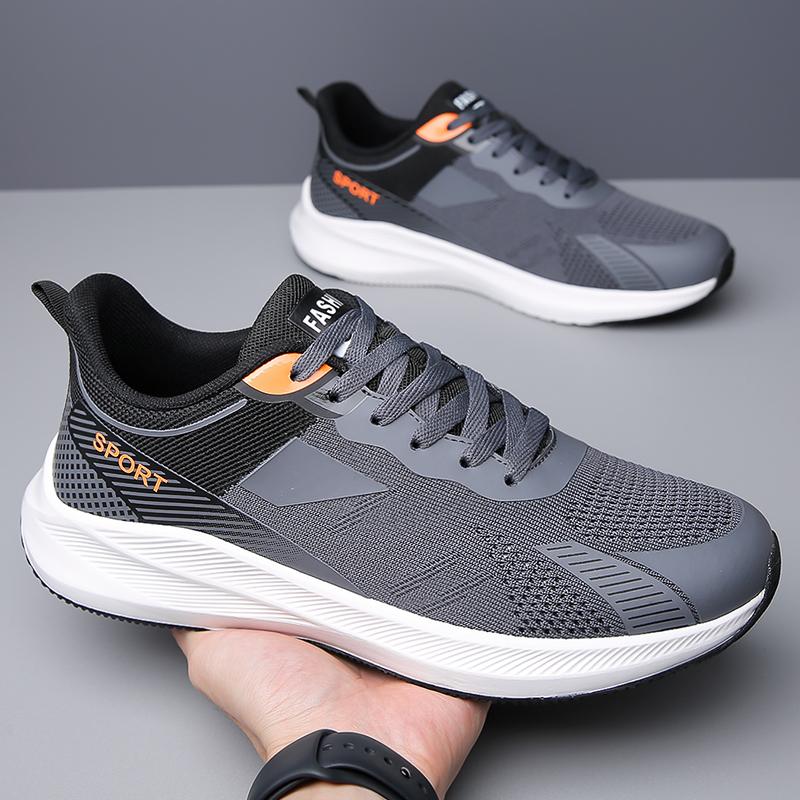 

Men s Walking Shoe Tennis Running Shoe Lightweight Breathable Casual Soft Soled Comfortable Work Fitness Fitness Tennis Shoes 37 серый