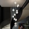 Minimalist Italian Crystal Bedside Pendant Light - Luxury Small Bedroom Accent