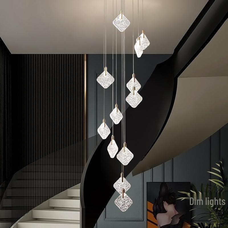 Minimalist Italian Crystal Bedside Pendant Light - Luxury Small Bedroom Accent