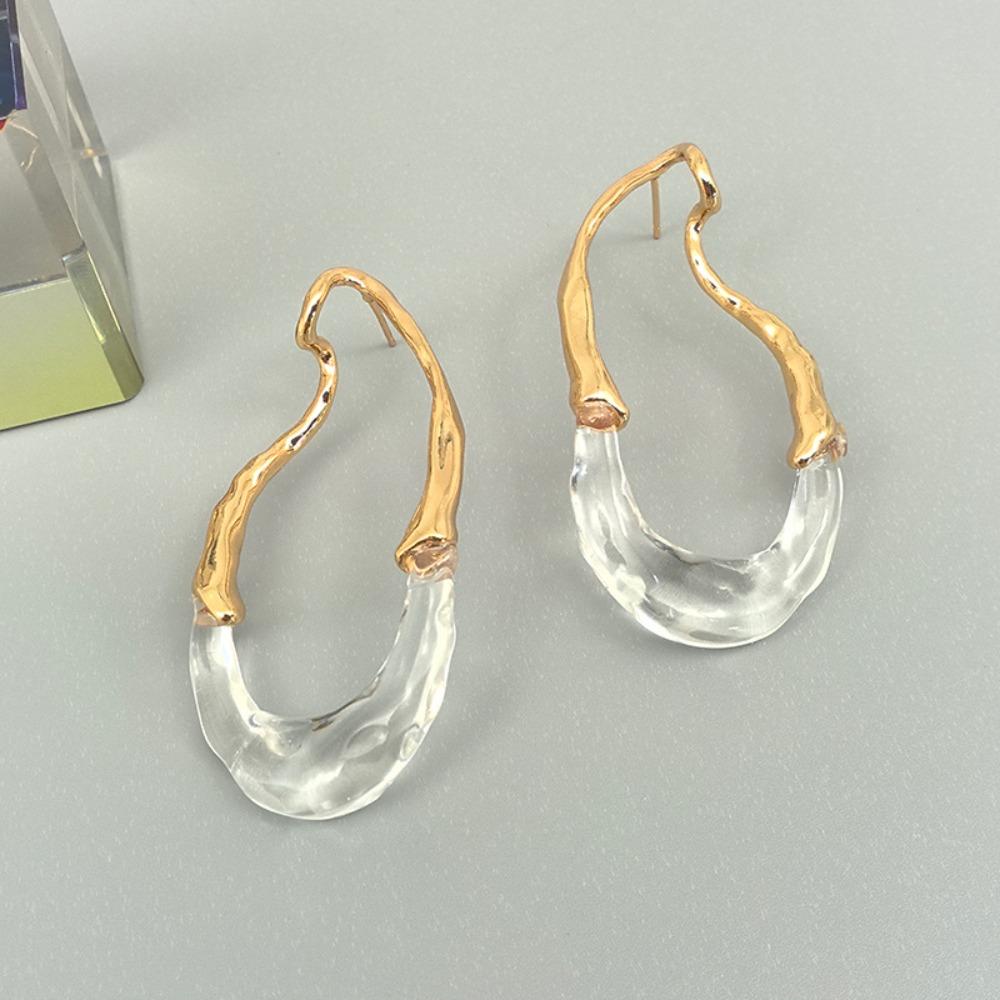 Große Unregelmäßige Ohrringe Metall Piercing Ohrschmuck Übertrieben Modern Schmuck Frauen