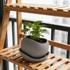 3D-gedruckter Mini-Pflanztopf Moderner Sukkulenten Kräuterpflanzen Blumentopf Behälter für Innen Außen Haus Balkon Schreibtisch Dekoration