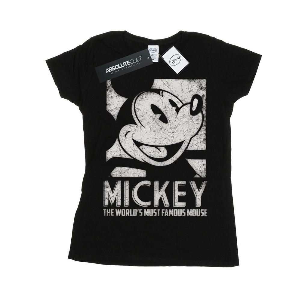 Disney Womens/Ladies Mickey Mouse Most Famous Cotton T-Shirt