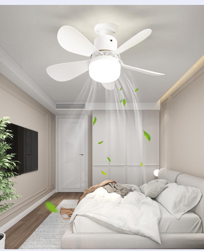 Dimmable LED Ceiling Fan Light - Adjustable Speed E27 Screw for Kids' Room