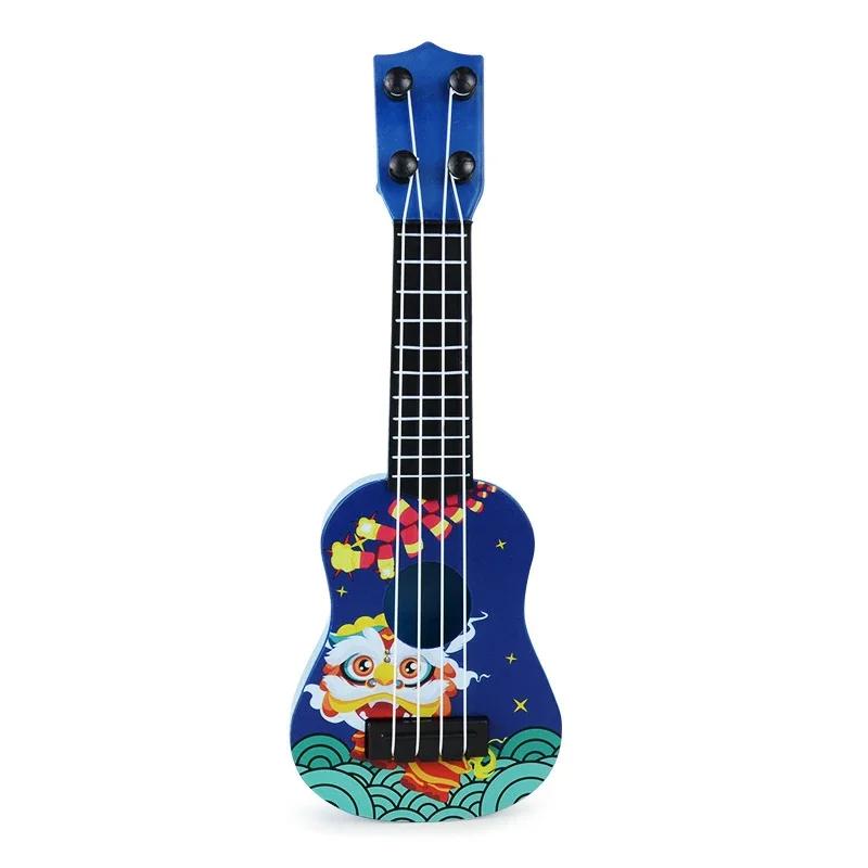 Miniaturowa zabawka ukulele gitara poprawiająca umiejętności klasyczny wczesny edukacyjny instrument muzyczny dla chłopców dziewcząt dzieci prezenty świąteczne dla niemowląt