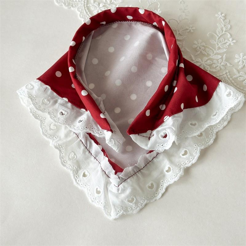 Scarf Headband French Retro Plaid Sweet And Cute Headscarf