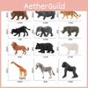 Childrens Education Pvc Wild Animal Mini Figures Set For Learning And Play