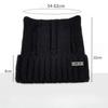 Cute Cat Ears Beanie Hat for Women Solid Color Warm Knit Cap Outdoor Ear Protection Pullover Cap Crochet Bonnet