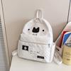 Schoolbag new original design girl backpack floral high value student large capacity college backpack commuter bag