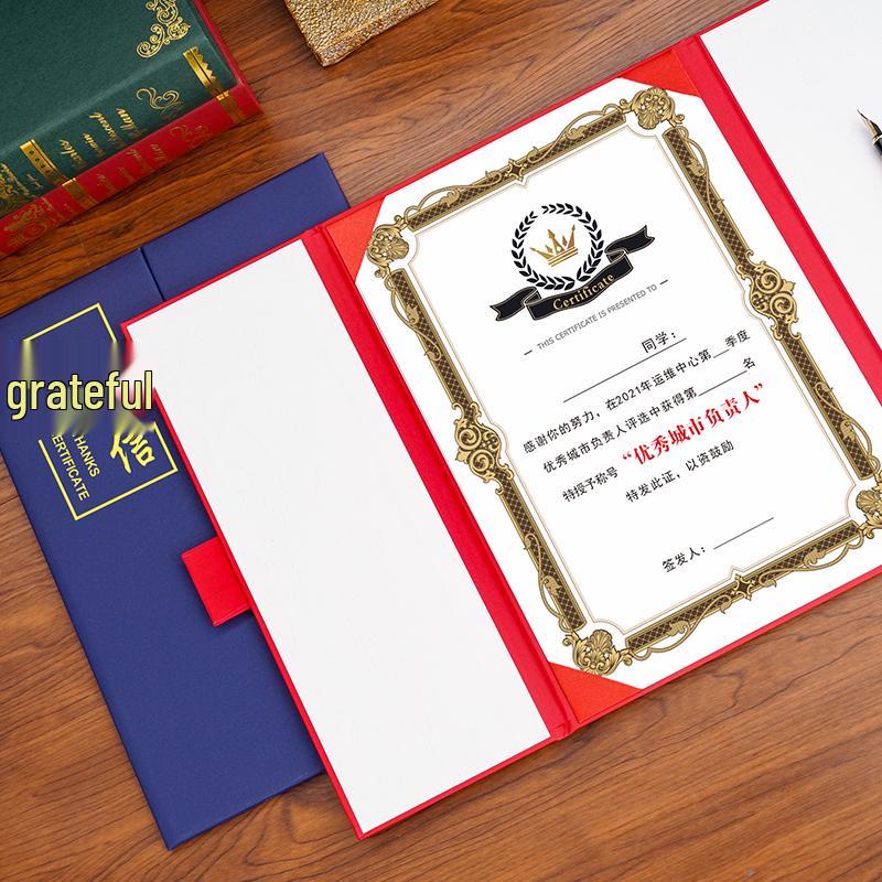 A4 Üç Katlı Sedefli Teşekkür ve Takdir Belgesi