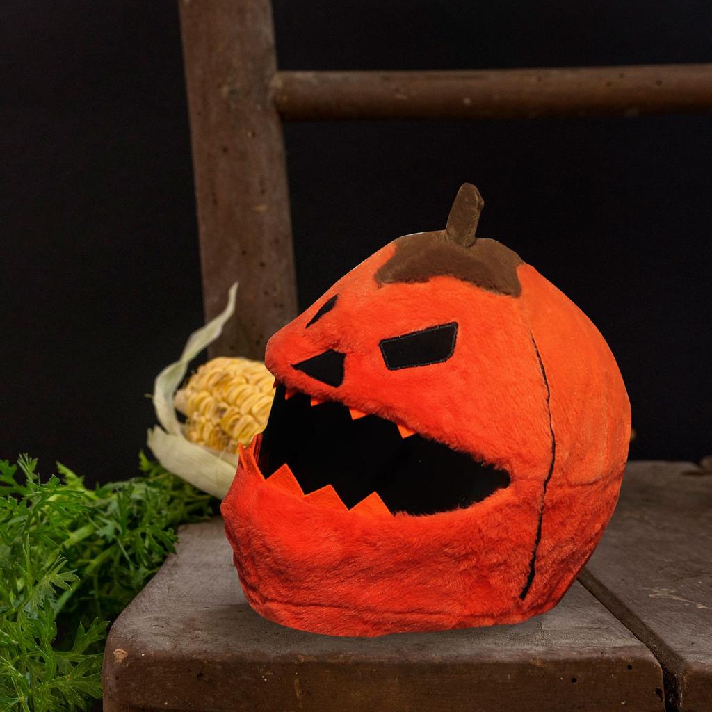 Halloween Decoration Pumpkin Hood, Fun Halloween Decoration, Motorcycle Hood, Festive Atmosphere, Gift For Men And Women