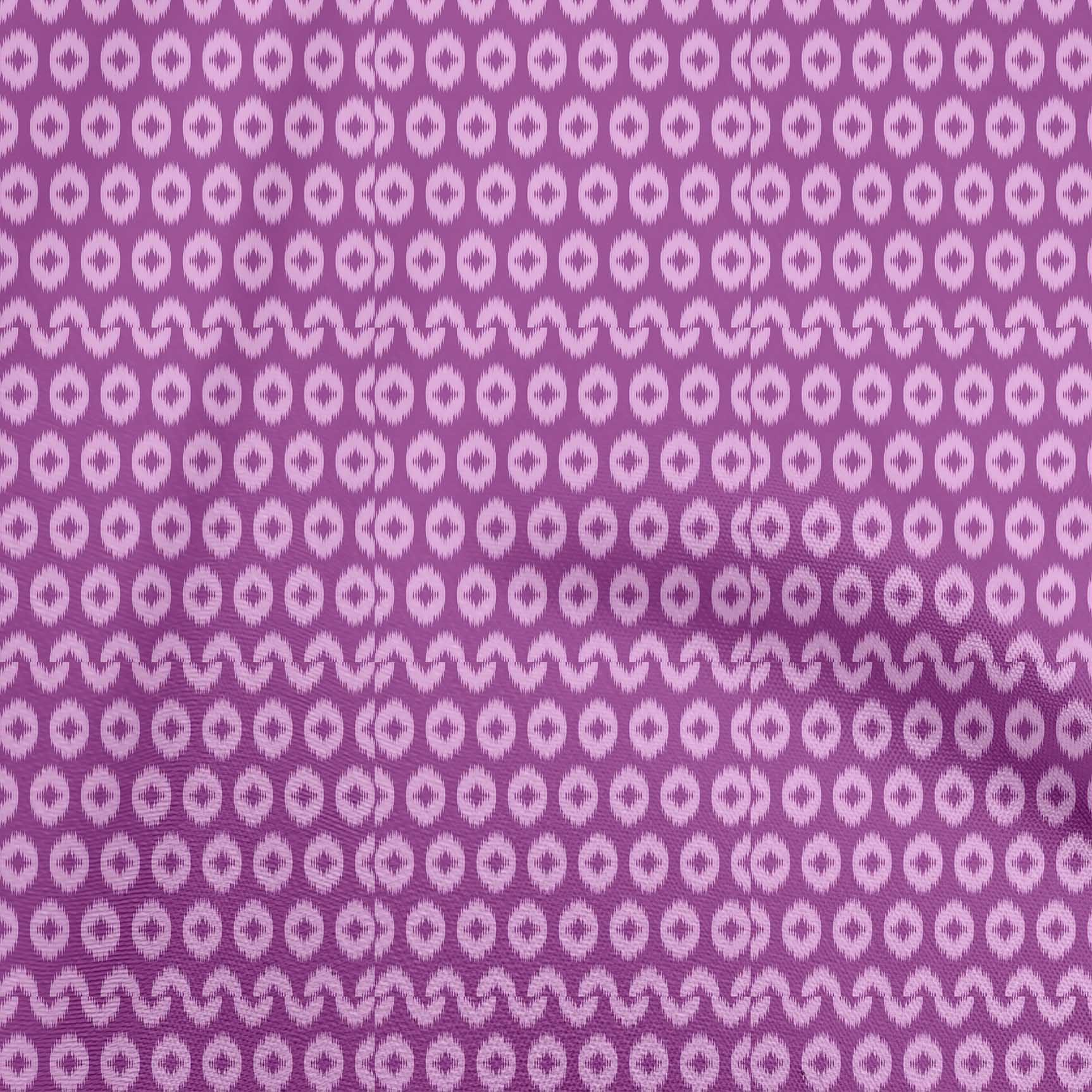 

oneOone Cotton Flex Green Fabric Asian Ikat Sewing Material Print Fabric By The Yard 40 Inch 42 Inch Wide - Viscose Chiffon фіолетовий