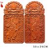 Peach Wood Door Gods Carving Pendant Ornament - Shen Tu Yu Lei Home Decoration Handicraft