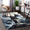 Office Carpet - Fantasy Dragon and Warrior Pattern Carpet, Used To Protect Sofas and Chairsc111