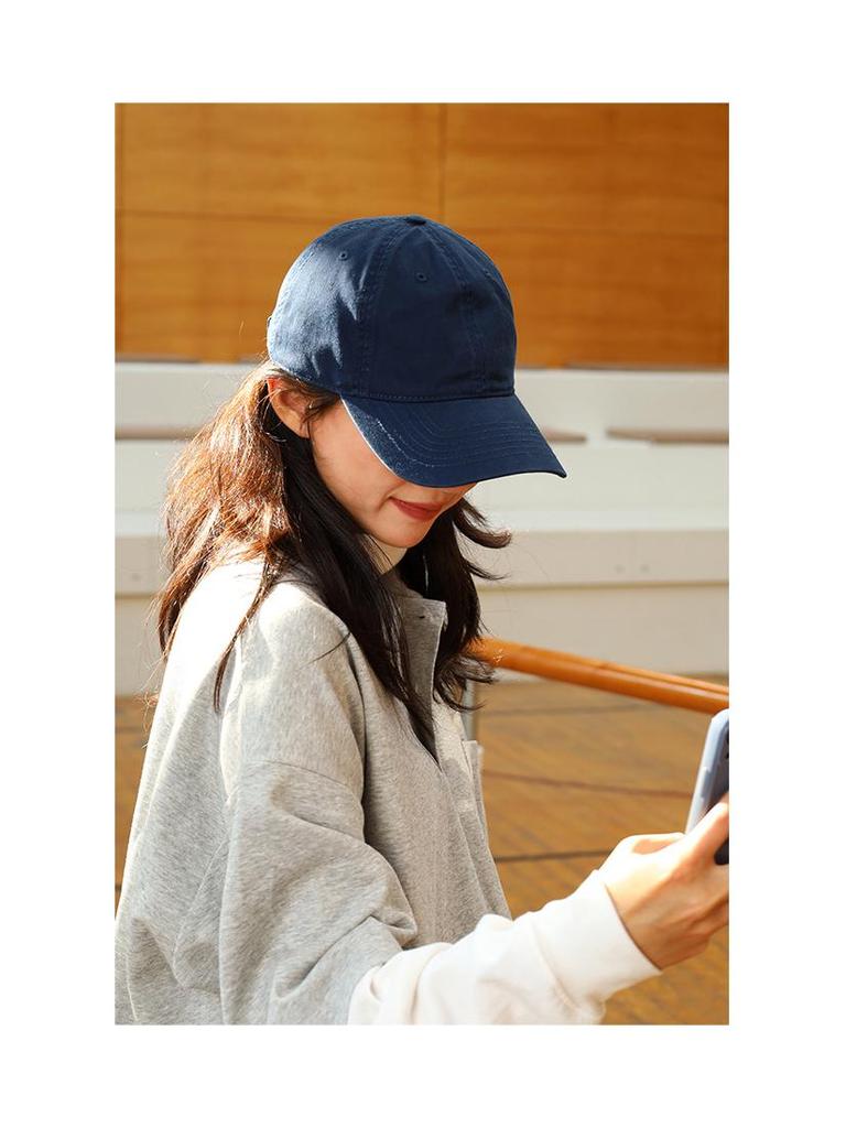 Zhonghao New Style Leichte Entenschnabelkappe: Japanische & Koreanische Softtop, Großer Kopf, Einfarbige Baseballkappe für Männer