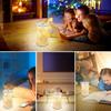 Tragbares faltbares Nachtlicht USB wiederaufladbar dimmbar Faltbare Papierlaterne für Schlafzimmer Leselampe Paar Geschenk
