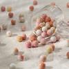 100pcs 8mm Pastoral Oil Painting Imitation Ceramic Glass Jade Crushed Beads for DIY Handmade Bracelets and Loose Beading