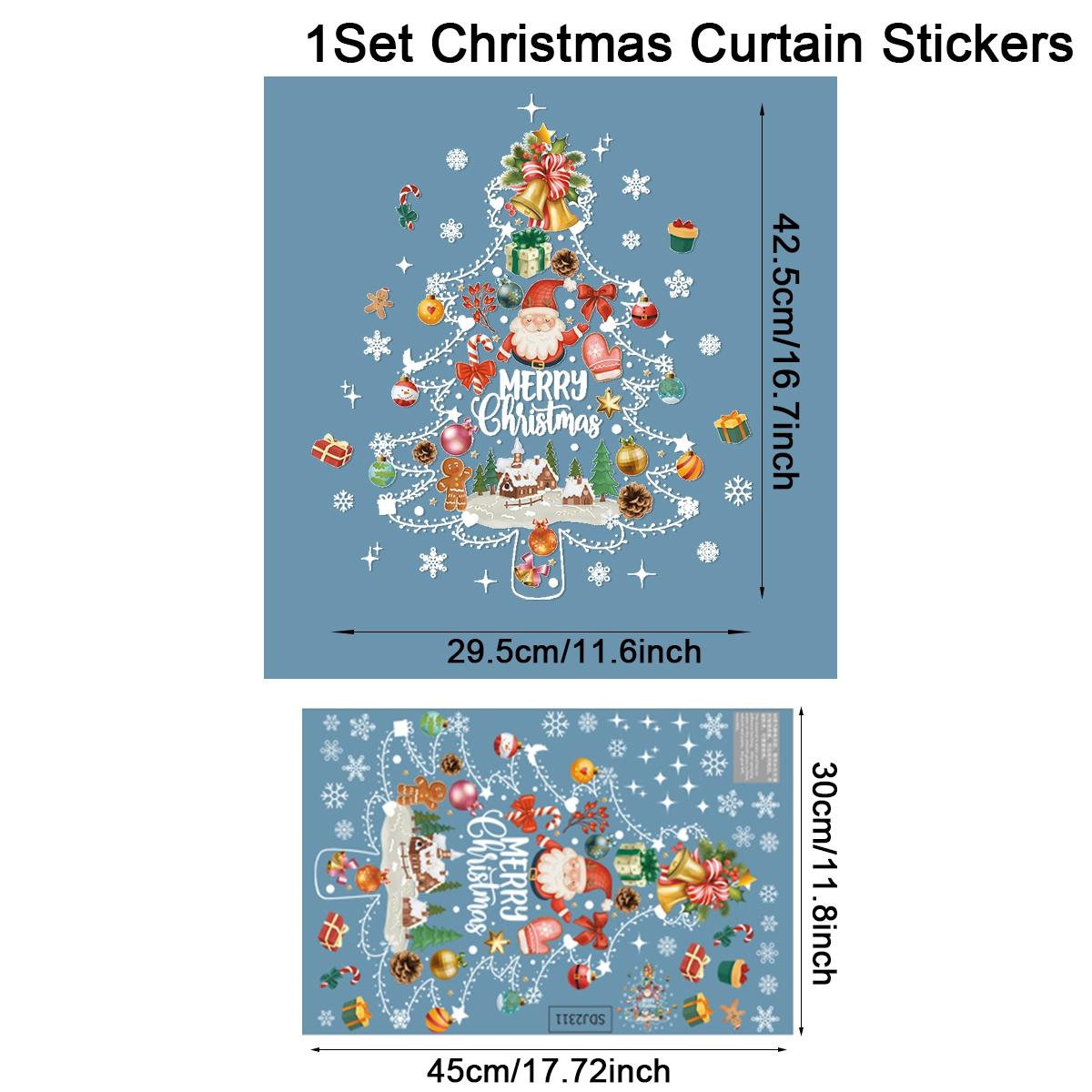 

2026 Christmas Window Stickers Xmas Wall Sticker Decals Kid Room Wall Merry Christmas Decorations for Home 2026 New Year Sticker