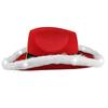 Light-up Cowgirl Cowboy Hats for Women Men Thick Fabric Cowboy Hat with Led Brim Christmas Jazz Felt Hat Casual Hats