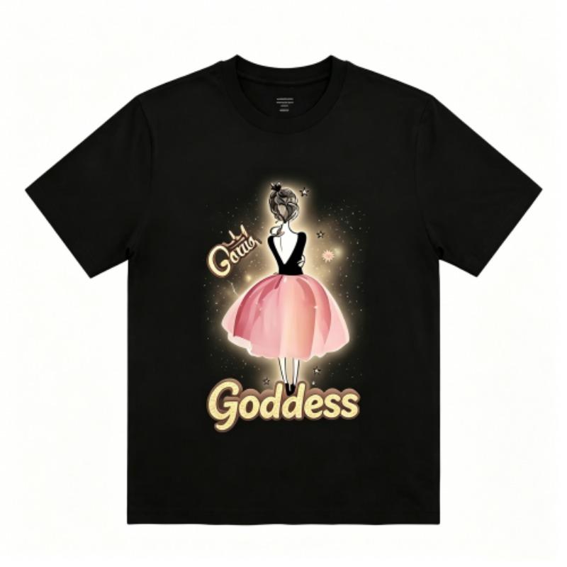 Fun Dreamy Girl Print Kids T-Shirts Summer Fashion Street Outdoor Casual T-shirt Tops for Boy and Girl's Tees Top