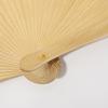 Wooden Folding Fan Solid Color Chinese Japanese Style Hand Fan Portable Wedding Dance Party Decorative Handheld Fan