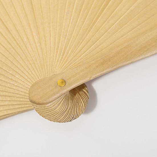 Wooden Folding Fan Solid Color Chinese Japanese Style Hand Fan Portable Wedding Dance Party Decorative Handheld Fan