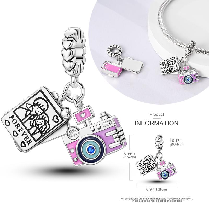 Copper Charms Beads Perfume Animal Butterfly Pendants Fit Original Bracelet Diy Jewelry