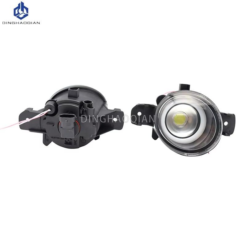 1pair Angel Eye Fog Light For Nissan Dualis J10 JJ10 2007-2015 Car Front Bumper H11 LED Fog Lamp Daytime Running Light DRL12V
