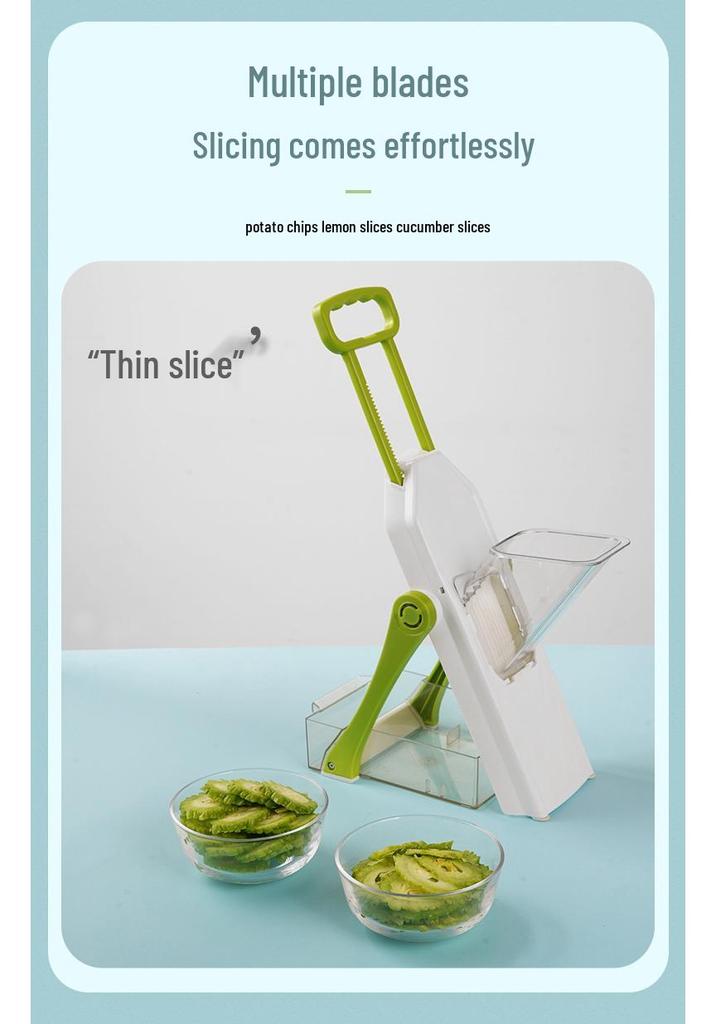 Multifunctional Kitchen Vegetable Cutter & Slicer Press-type Shredder Grater