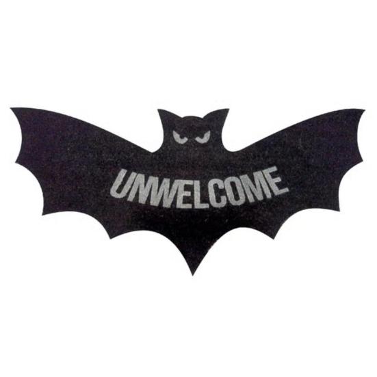 Halloween Welcome Doormat Absorbent Plush Floor Mat Unwelcome Bat Door Mat for Spooky Season Front Door Entrance Home Decor