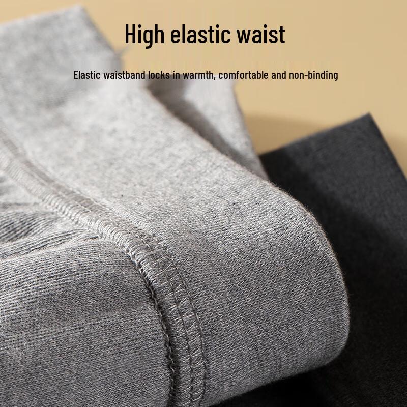 SEPTWOLVES Men's 100% Cotton V-Neck Thermal Underwear Set