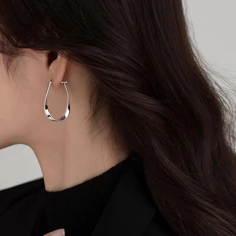 2024 Hot Style: Möbius Design 925 Silver Needle Stud Earrings - Women's High-End Light Luxury