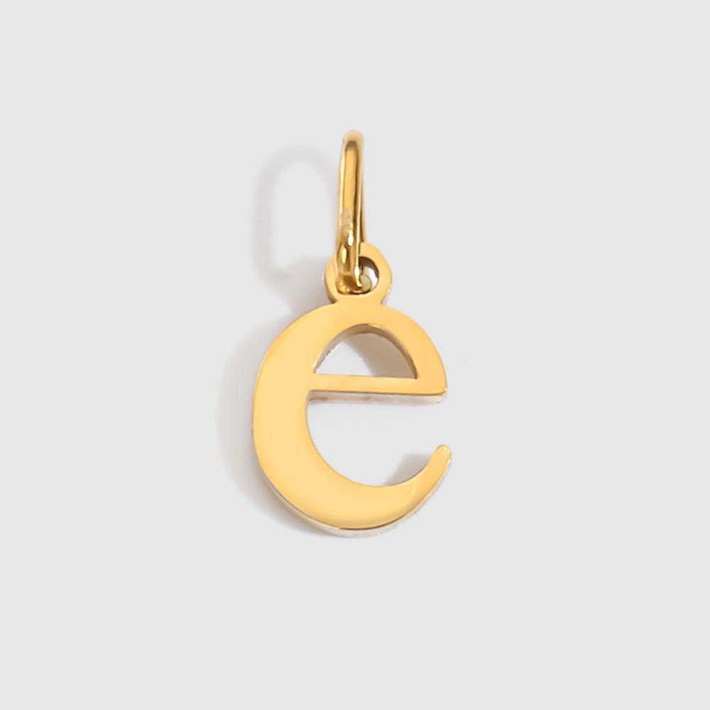 eManco Stainless Steel Cut 26 Letters Charm DIY Women's Necklace Bracelet Jewelry Making Factory Direct Sales