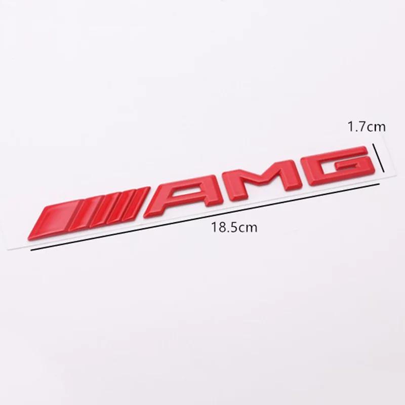 GLC GLB AMG Logo Car Tail Trunk Auto Emblem Sticker Accessories For Mercedes Benz Brabus Smart Maybach W204 GLC CLA W205 W203 W