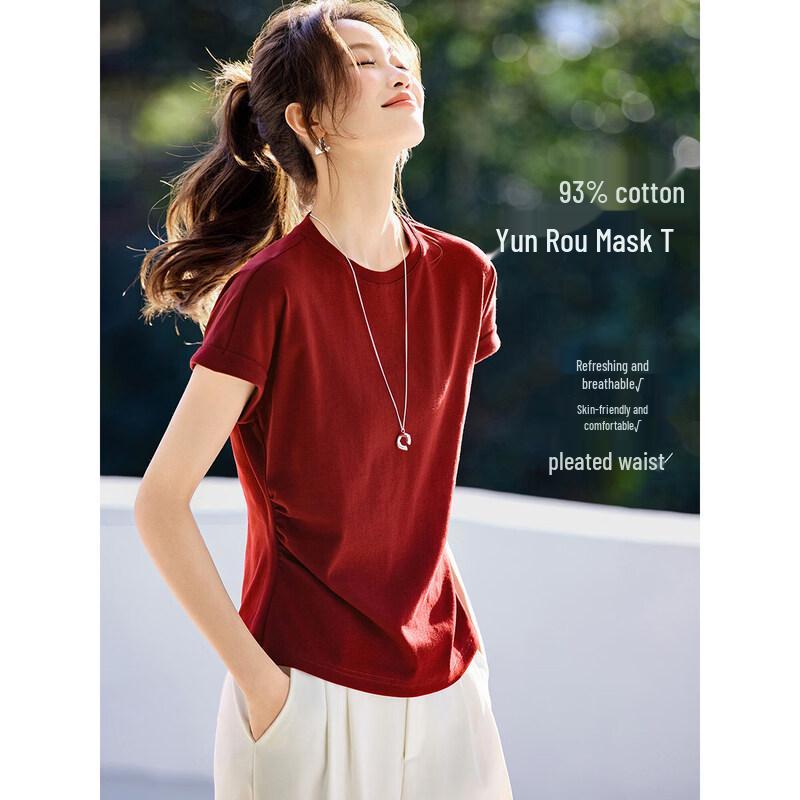 

Women s Versatile Slimming Cap Sleeve T-Shirt L