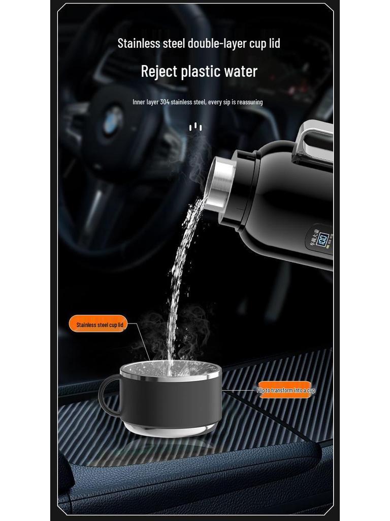Universal Electric Car Kettle for Heating and Insulation