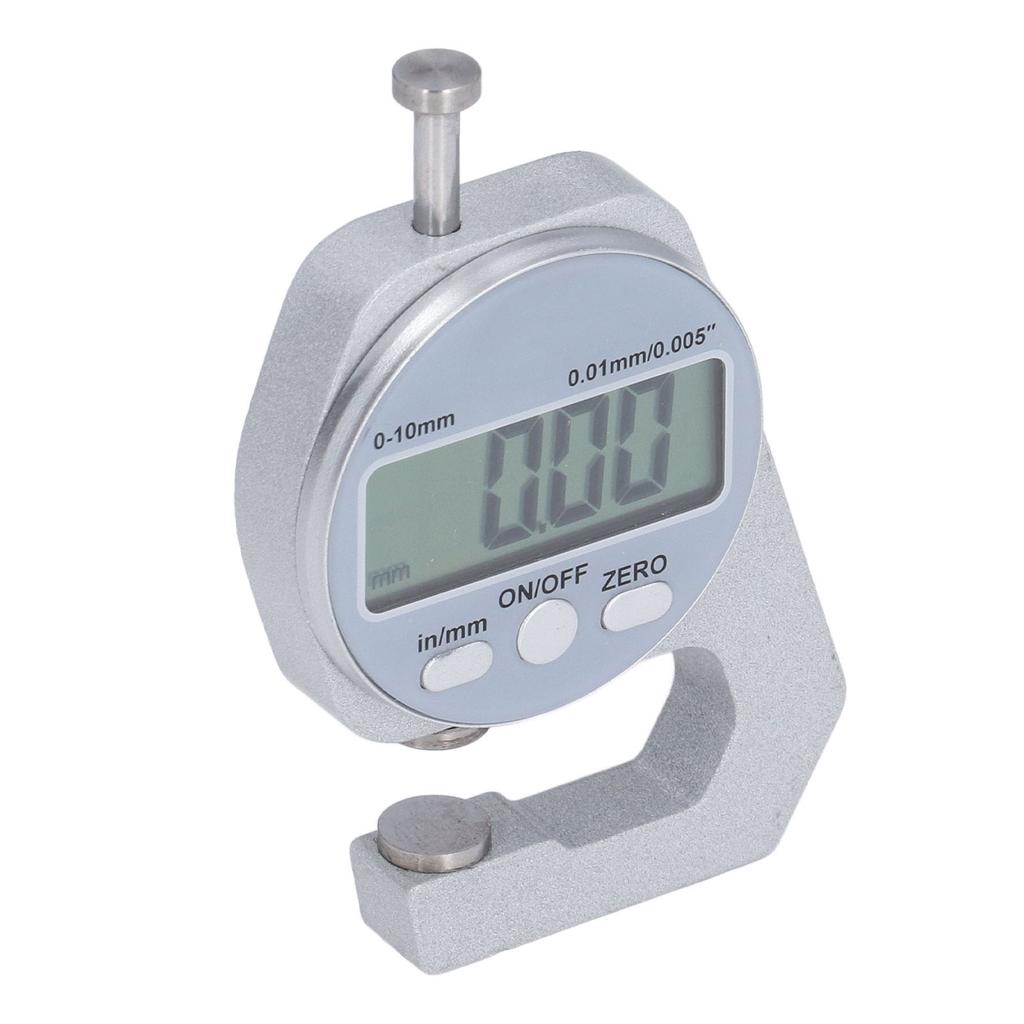 Digital Thickness Gauge 0 To 10mm Auto Power Off System Conversion Button Electronic Thickness Meter
