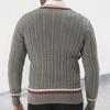 V-neck Long-sleeved Slim-fit Pullover Knit Sweater, New Autumn/winter Style