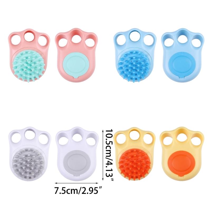 Kitten/Dog Pet Bath Brush Grooming Shower Brush Pet Cleaning Supplies Multicolored Cleaning Brush Hair Removal