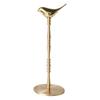 Nordischer Goldvogel Papierhalter Freistehend Massives Messing mit Marmorbasis Küchen-Taschentuchständer Tischplatten-Organizer