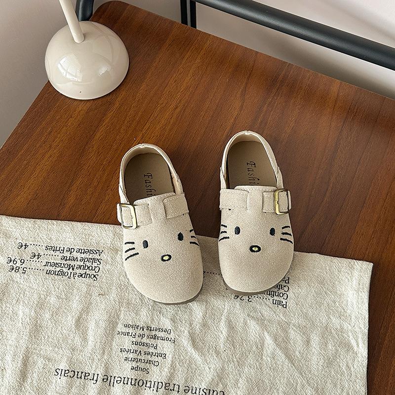 Children's Cute Kitten Birkenstock shoes2026Spring and Autumn Children's Soft Sole Non-Slip Shoes for Small, Medium, and Large Kids