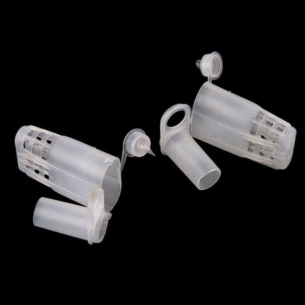 White Beekeping Rearing Cup Plastic Bee Roller Cages for 10pcs/lset for Raising Bees