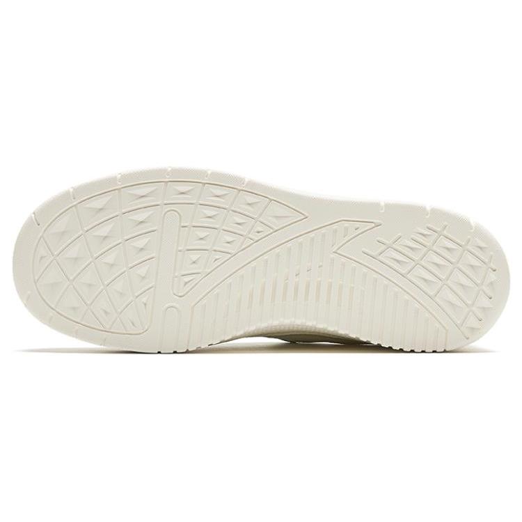 New Anta Gentle Breeze Breathable Coverage Low Top Skateboard Shoes Women's White Green 922418065-3