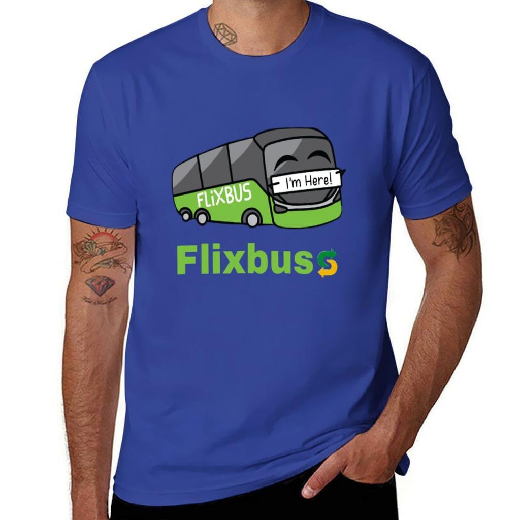 Flixbus T-Shirt Cute Clothes Hippie Clothes Anime Clothes Customs Men's T-shirts