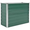 VidaXL Raised Bed Galvanized Steel 100x40x77 Cm Green Planter Flower Pot 44853