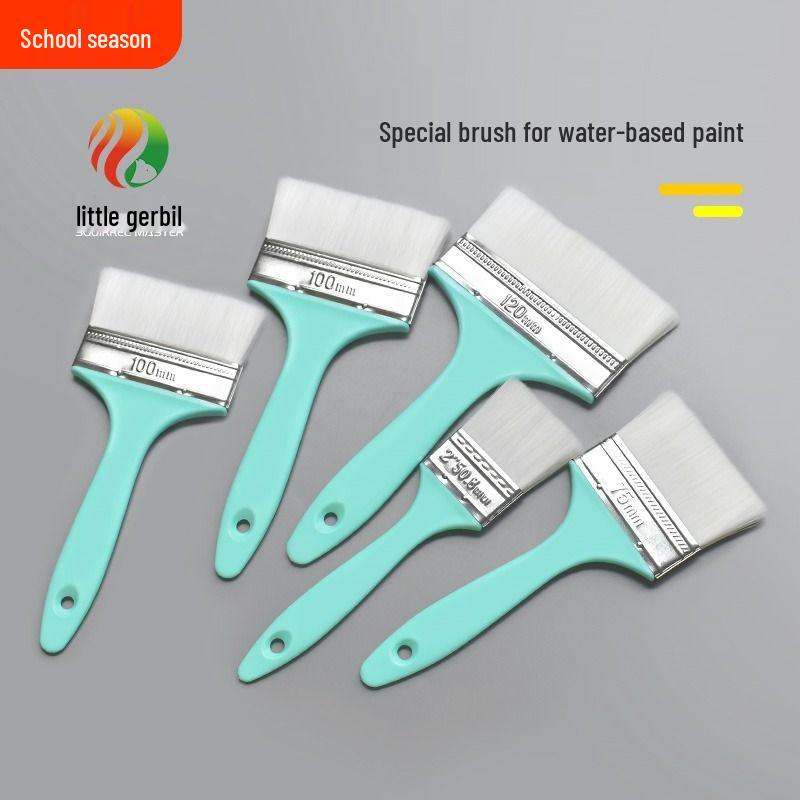 Water-based Soft Bristle Paint Brush with No-Shed Design and Plastic Handle Plastic Handle 3 inch Brush [1 piece]