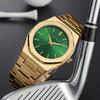 BESTWIN Men's Waterproof Quartz Watch with Butterfly Double Snap Closure